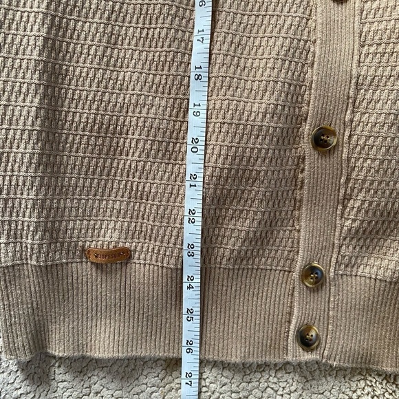 AIOPESON Men’s High Neck Collar Button Up Long Sleeves Sweater Cardigan Sz:Small - Picture 6 of 12